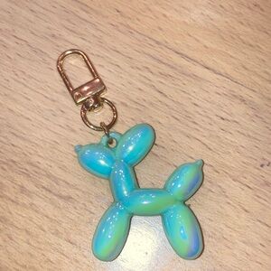 Balloon Dog Bag Charm Keychain - NWOT - Teal